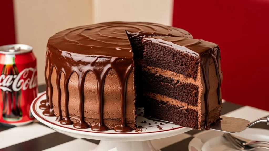 Double Chocolate Fudge Coca Cola Cake