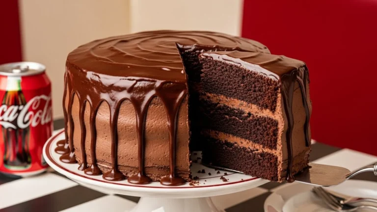 Double Chocolate Fudge Coca Cola Cake